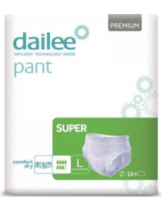 Fraldas Cuecas Dailee Pant Premium Super XL EMB 15 UND (iva incluído)
